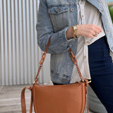 Delhi Chain Saddle Bag Brown
