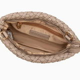 Daisy Woven Crossbody Bag Taupe