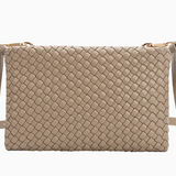 Daisy Woven Crossbody Bag Taupe