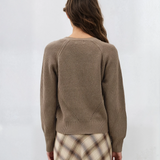 Soft Ribbed Wrap Sweater