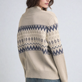 Fair Isle Zip Up Cardigan