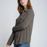 The Cassian Shirt Brown Heather