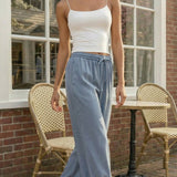 Tencel Wide Leg Pants Denim