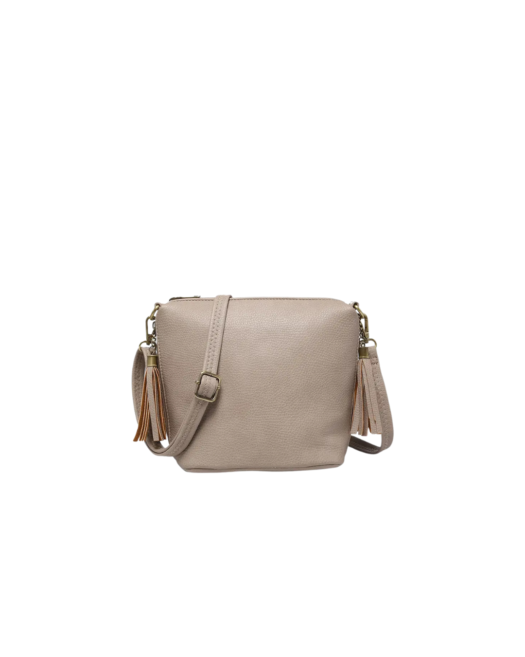 Dylan Tassel Crossbody Fog Grey