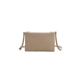 Daisy Woven Crossbody Bag Taupe