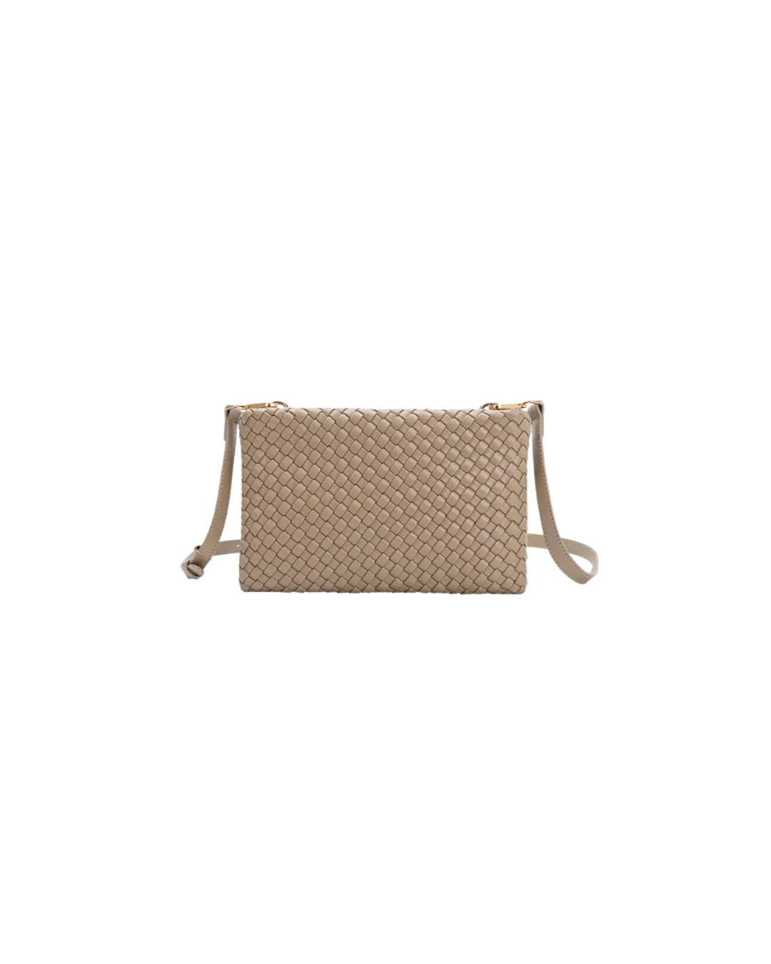Daisy Woven Crossbody Bag Taupe