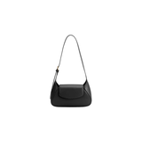 Melody Leather Shoulder Bag Black