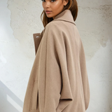 Oversized Button Down Coat Mocha