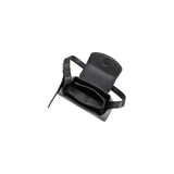 Melody Leather Shoulder Bag Black