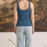 The Ellie Bra Free Tank Navy