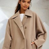 Oversized Button Down Coat Mocha