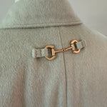 Anna 5 Button Coat Horsebit back detail