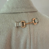 Anna 5 Button Coat Horsebit back detail