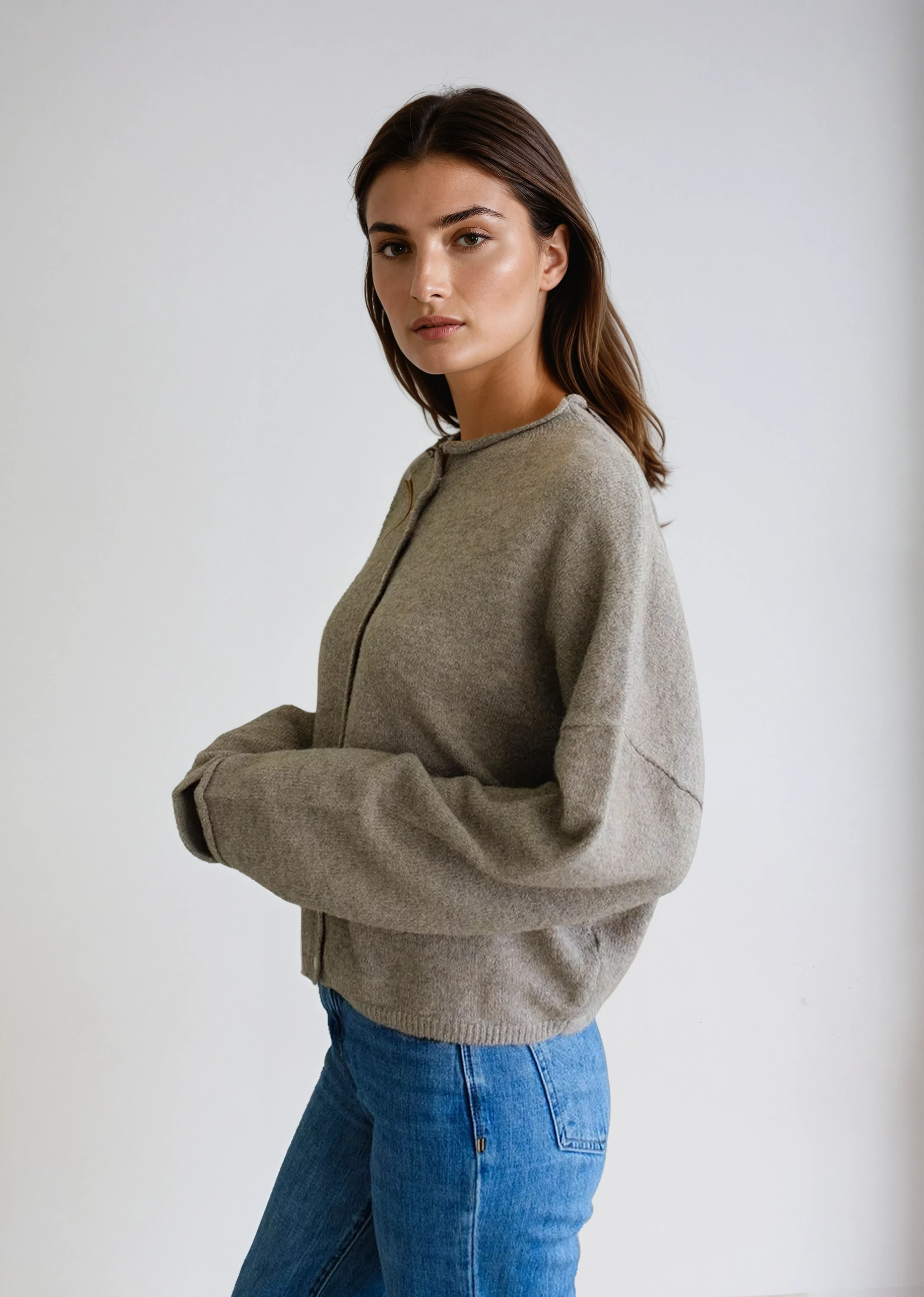 Button Down Light Weight Cardigan