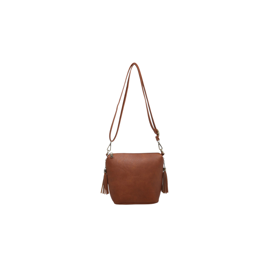 Dylan Tassel Crossbody Brown