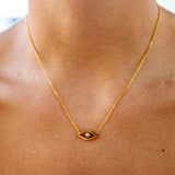 Evil Eye Necklace Gold