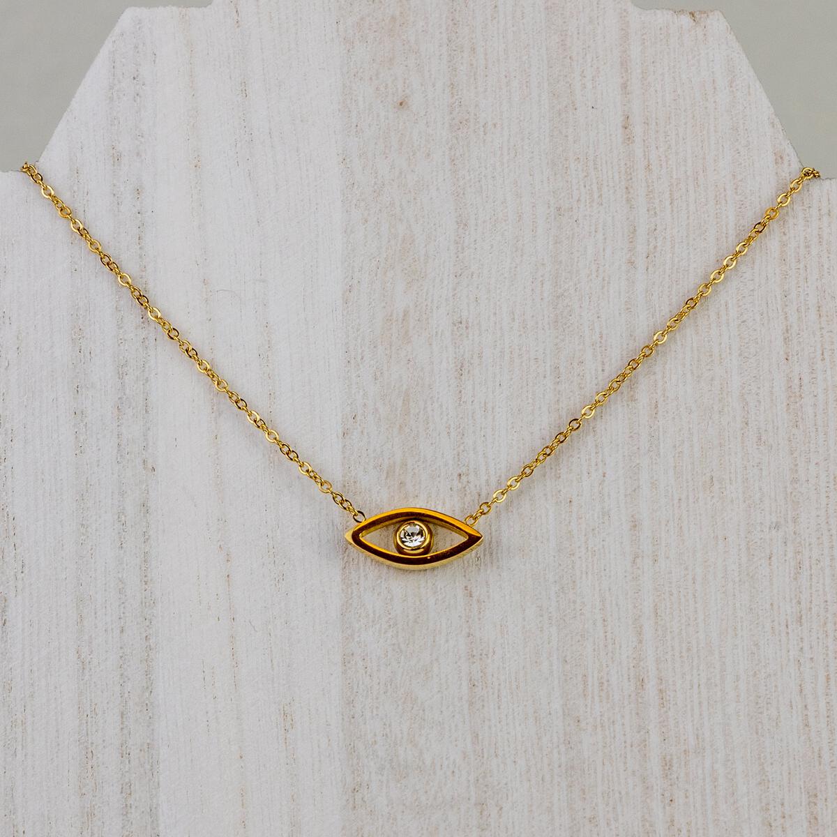 Evil Eye Necklace Gold