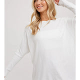 Flowy Dolman Tunic White