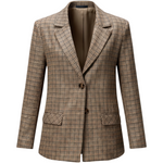 Plaid blazer on a white background