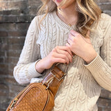 Waverly Woven Sling Bag Brown