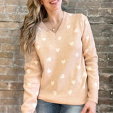 Heart V-Neck Sweater