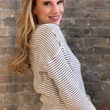 Lightweight Striped Long sleeve Sweater