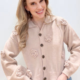 Floral Embroidery Cardigan