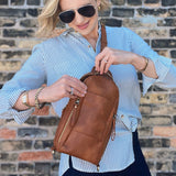 Travel Sling Bag - Tan