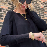 Flowy Dolman Tunic Black