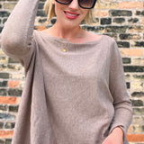 Flowy Dolman Tunic Latte