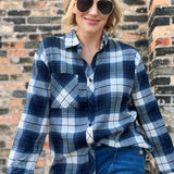 Classic Flannel Shirt Navy