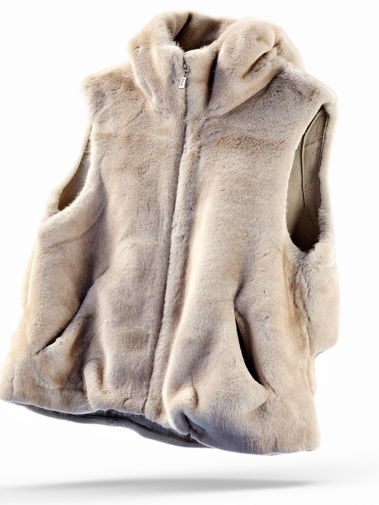 Faux Fur Hooded Vest