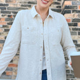 Lewis Shirt Heather Oatmeal