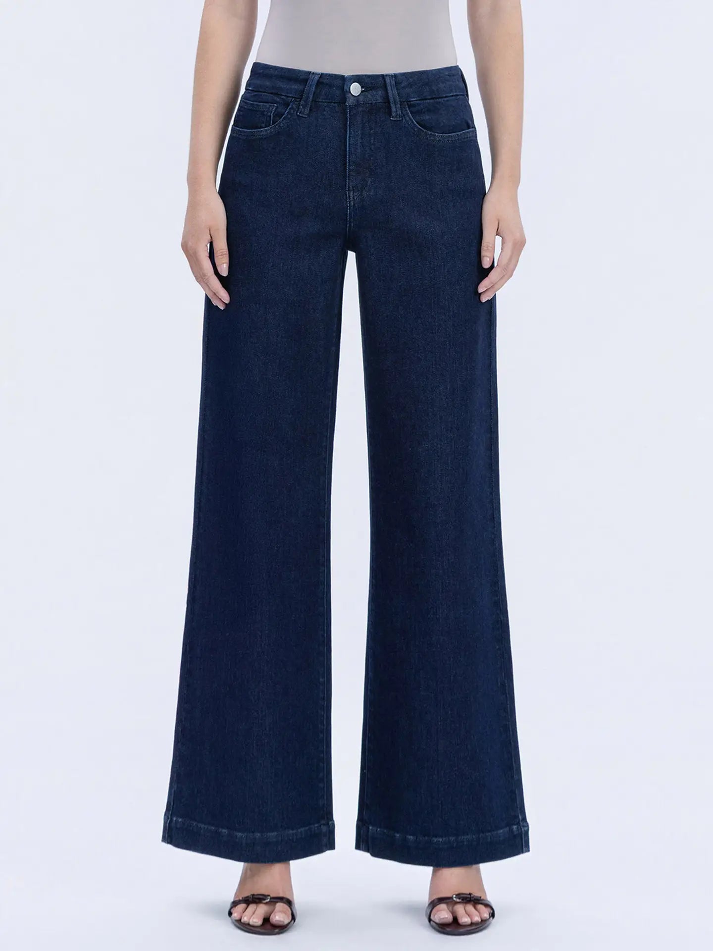 High Rise Wide Leg Jeans