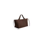 Brown tote bag on a white background