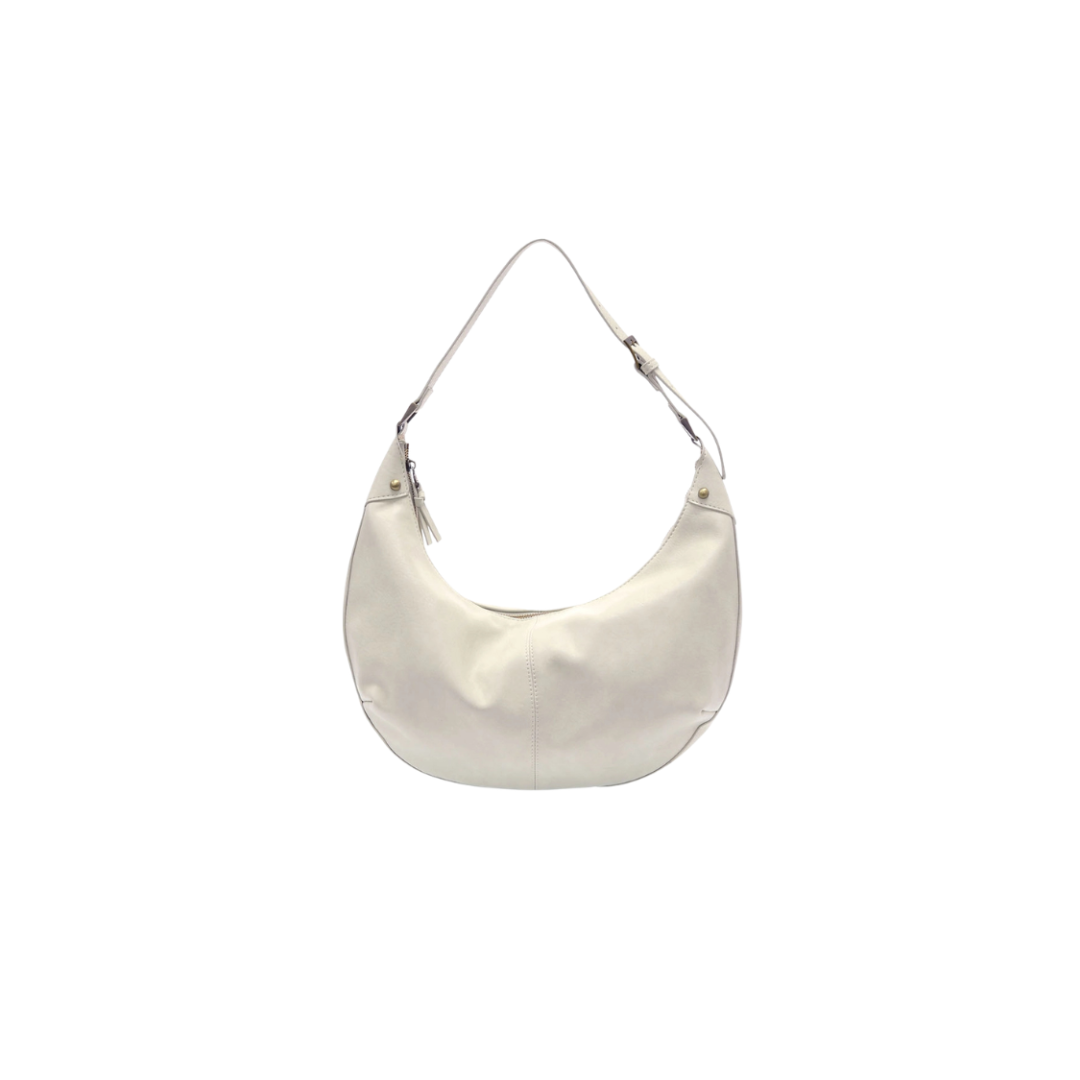 White handbag on a white background