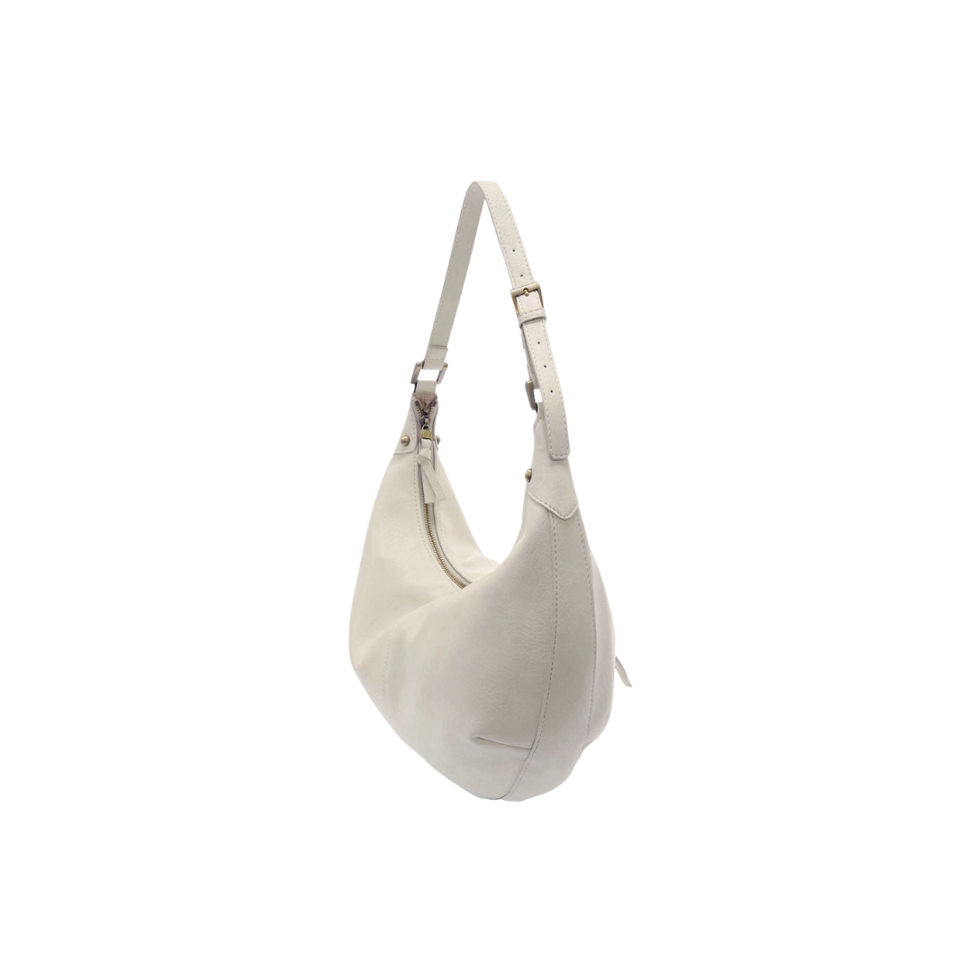 White handbag on a white background