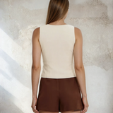 Linen Button Up Top