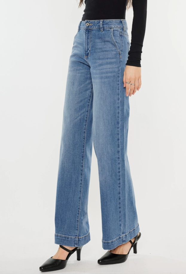 High Rise Wide Leg Jean