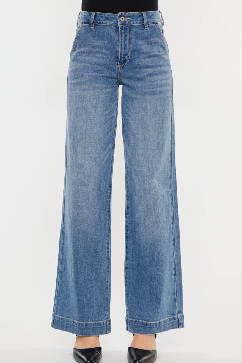 High Rise Wide Leg Jean