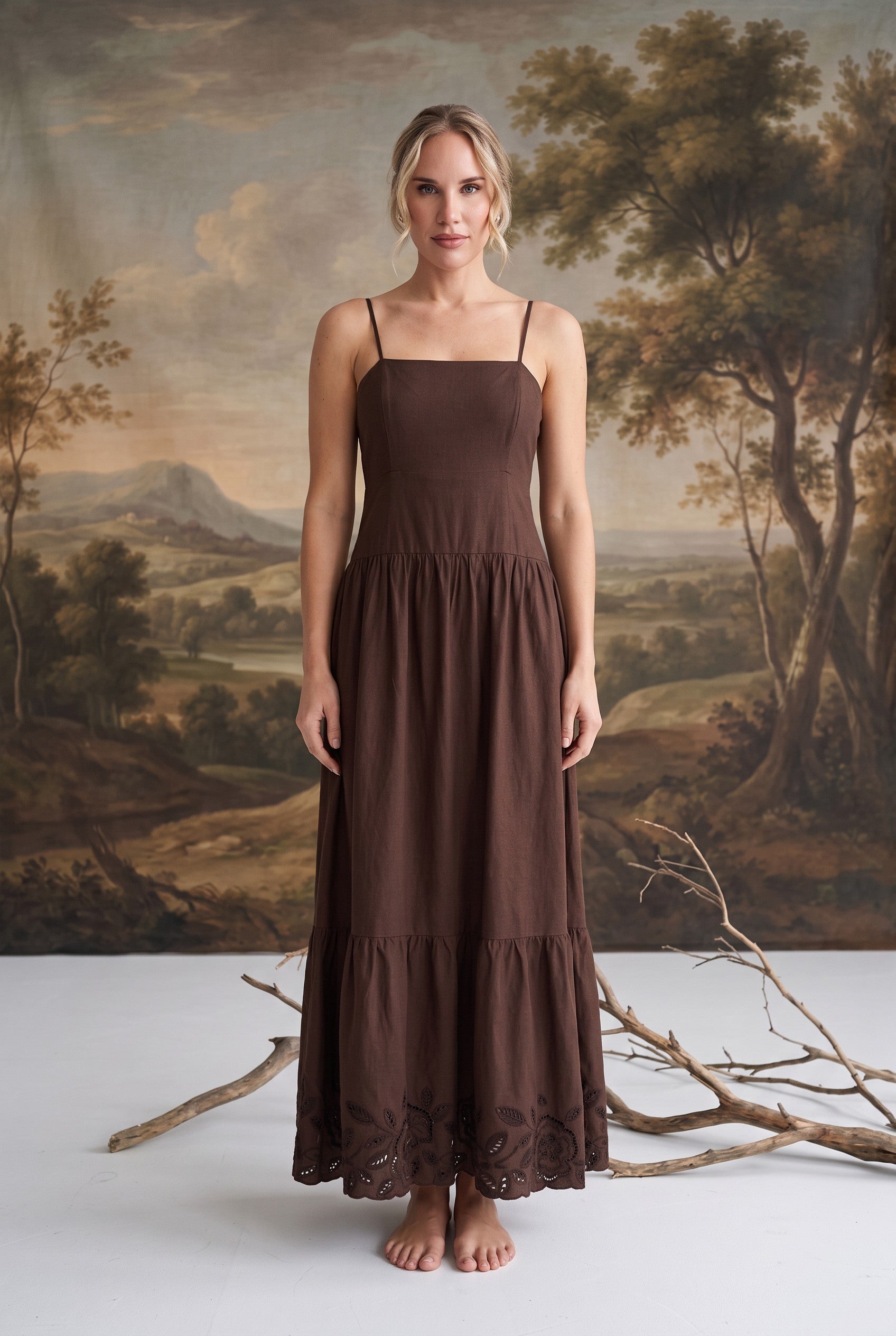 Esti Embroidered Maxi Dress