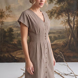Sanna Gingham Midi Dress