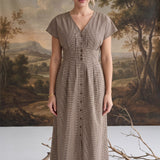 Sanna Gingham Midi Dress