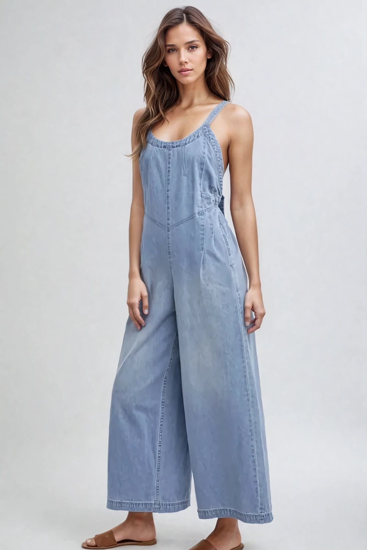 Denim Overall Jumpsuit