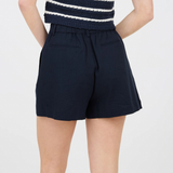 Pleated Linen Shorts