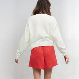 USA Knit Sweater Cream