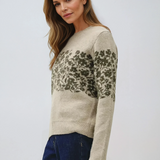 Floral Accent Soft Sweater