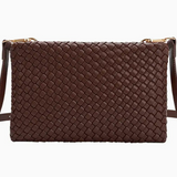 Daisy Woven Crossbody Bag Espresso