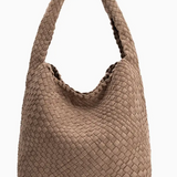 Johanna Suede Shoulder Bag Clay