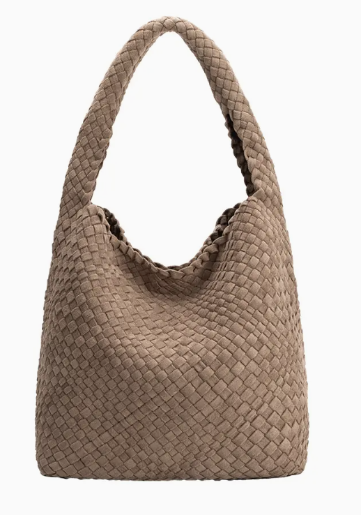 Johanna Suede Shoulder Bag Clay